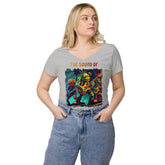 The sound of rebellion women’s fitted v-neck t-shirt - Beyond T-shirts